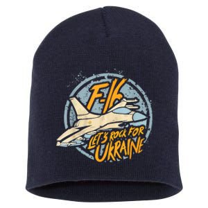 F16 Ukraine Short Acrylic Beanie