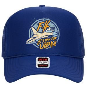 F16 Ukraine High Crown Mesh Back Trucker Hat