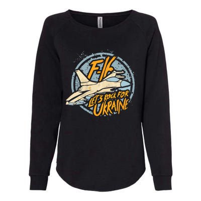 F16 Ukraine Womens California Wash Sweatshirt