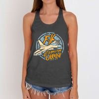 F16 Ukraine Women's Knotted Racerback Tank