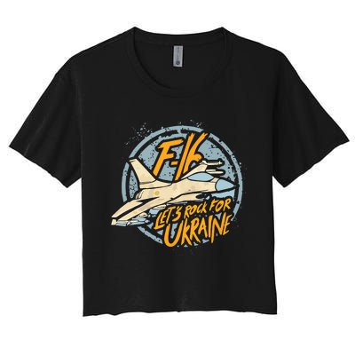 F16 Ukraine Women's Crop Top Tee