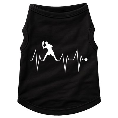Funny Ultimate Frisbee Player Heartbeat Heart Pulse Rate Ekg Gift Doggie Tank