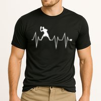 Funny Ultimate Frisbee Player Heartbeat Heart Pulse Rate Ekg Gift Performance Shirt