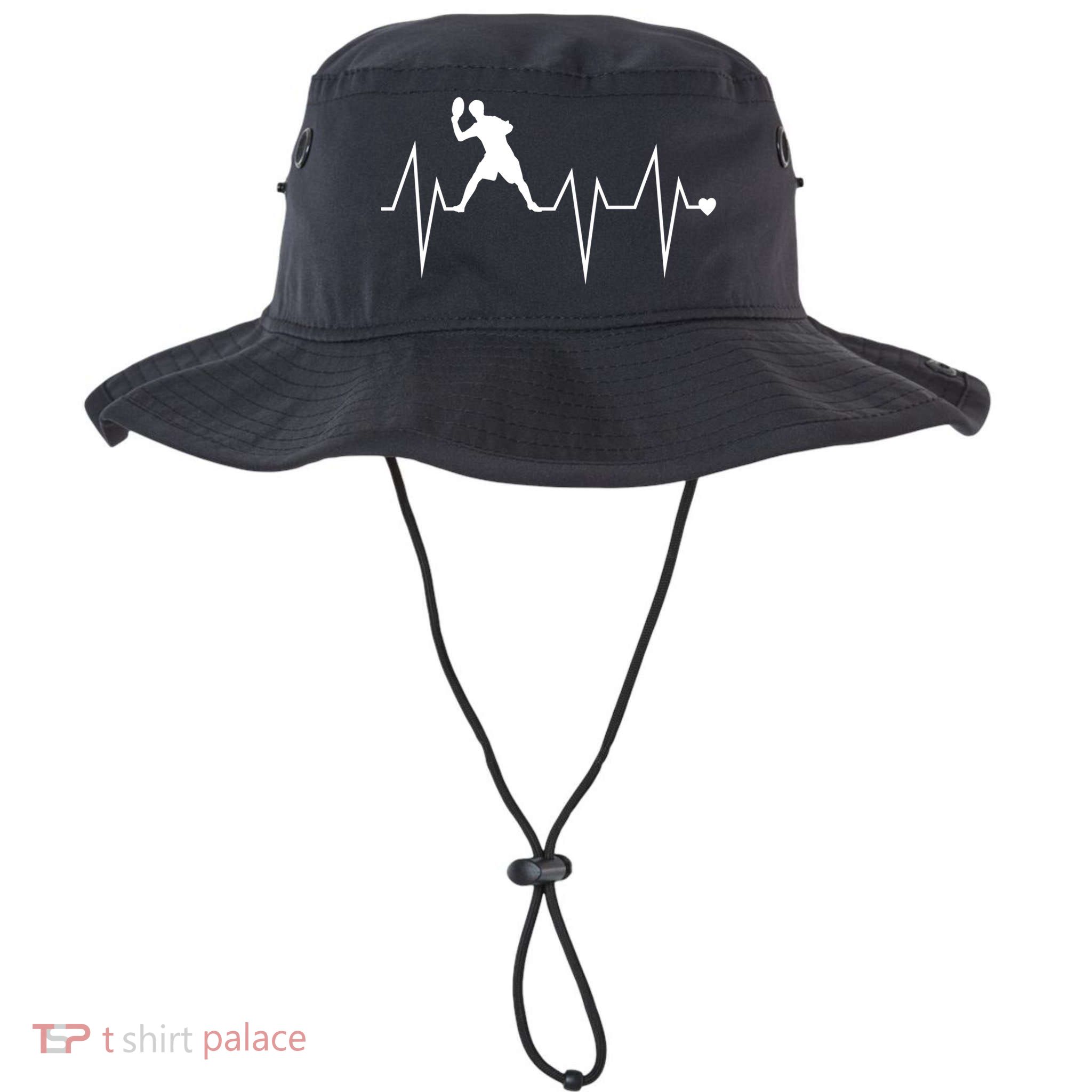 Funny Ultimate Frisbee Player Heartbeat Heart Pulse Rate Ekg Gift Bucket Hat