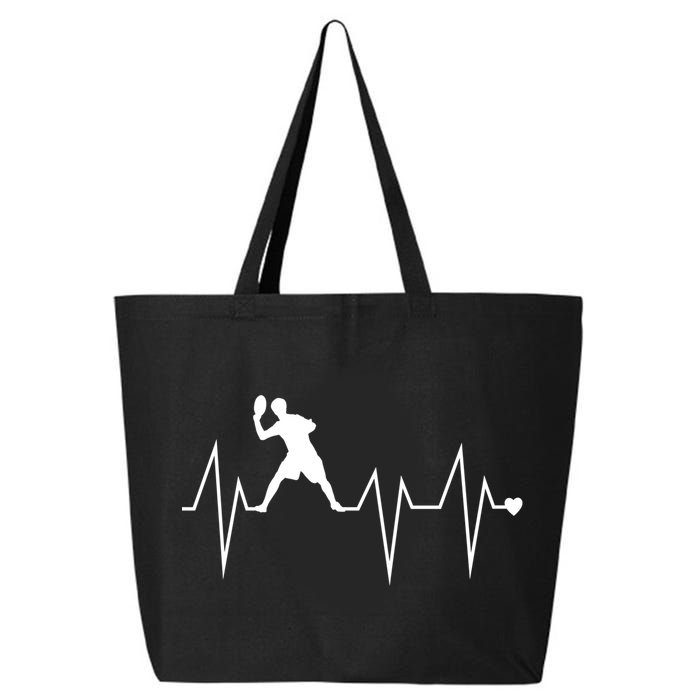 Funny Ultimate Frisbee Player Heartbeat Heart Pulse Rate Ekg Gift 25L Jumbo Tote