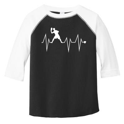 Funny Ultimate Frisbee Player Heartbeat Heart Pulse Rate Ekg Gift Toddler Fine Jersey T-Shirt