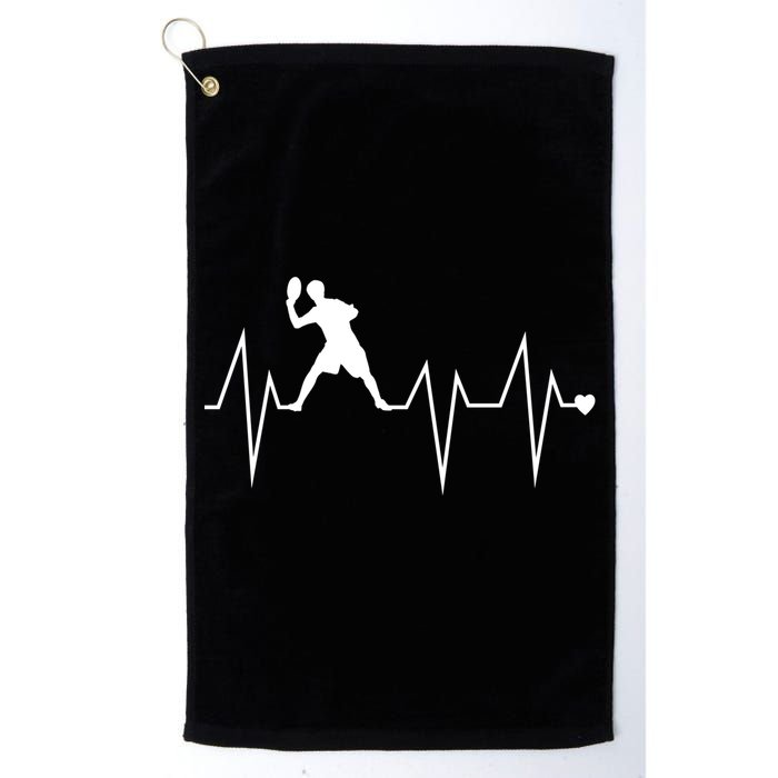 Funny Ultimate Frisbee Player Heartbeat Heart Pulse Rate Ekg Gift Golf Towel