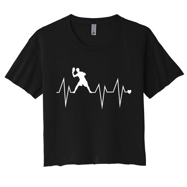 Funny Ultimate Frisbee Player Heartbeat Heart Pulse Rate Ekg Gift Crop Top