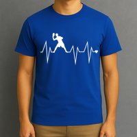 Funny Ultimate Frisbee Player Heartbeat Heart Pulse Rate Ekg Gift T-Shirt