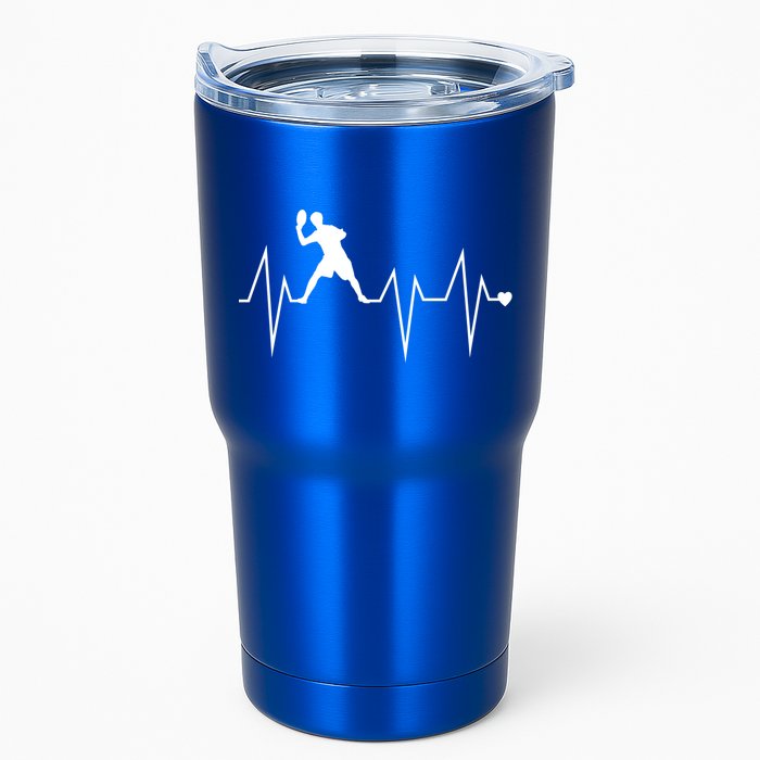 Funny Ultimate Frisbee Player Heartbeat Heart Pulse Rate Ekg Gift Tumbler