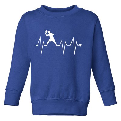 Funny Ultimate Frisbee Player Heartbeat Heart Pulse Rate Ekg Gift Toddler Sweatshirt