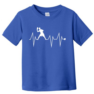 Funny Ultimate Frisbee Player Heartbeat Heart Pulse Rate Ekg Gift Toddler T-Shirt