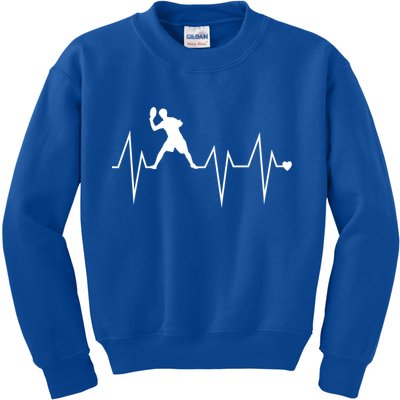 Funny Ultimate Frisbee Player Heartbeat Heart Pulse Rate Ekg Gift Kids Sweatshirt
