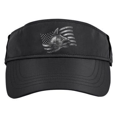 Fishing USA Flag Walleye Adult Drive Performance Visor