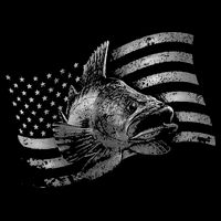 Fishing USA Flag Walleye Bucket Hat