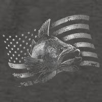 Fishing USA Flag Walleye Vector Backpack