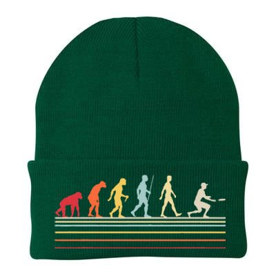 Funny Ultimate Frisbee Player Evolution Knit Cap Winter Beanie