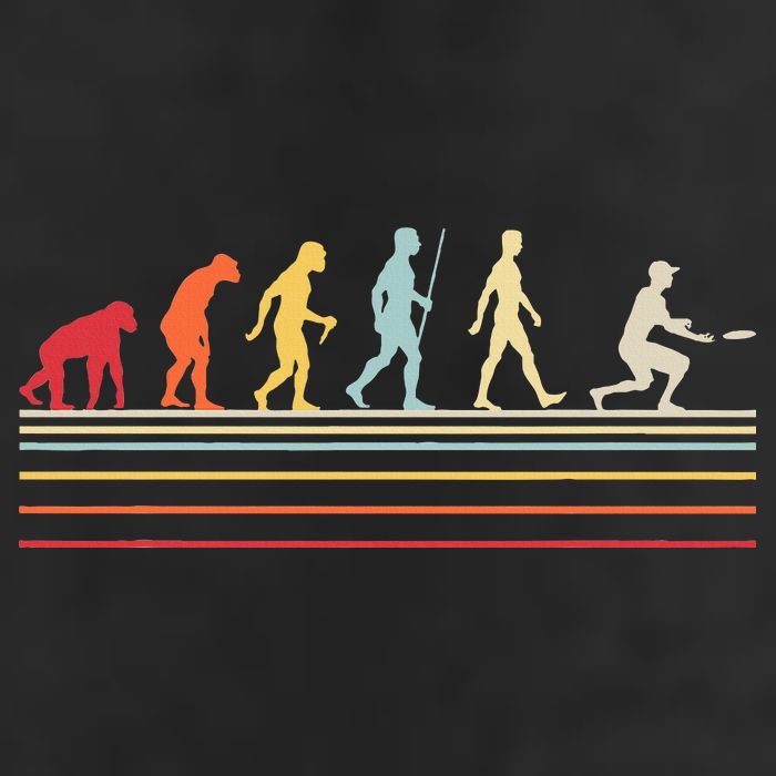 Funny Ultimate Frisbee Player Evolution Garment-Dyed Fleece Hoodie