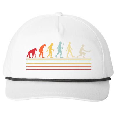 Funny Ultimate Frisbee Player Evolution Snapback Five-Panel Rope Hat