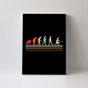 Funny Ultimate Frisbee Player Evolution Canvas