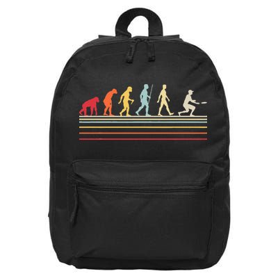 Funny Ultimate Frisbee Player Evolution 16 in Basic Backpack
