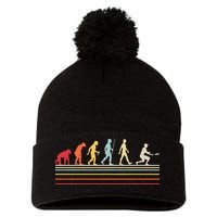 Funny Ultimate Frisbee Player Evolution Pom Pom 12in Knit Beanie