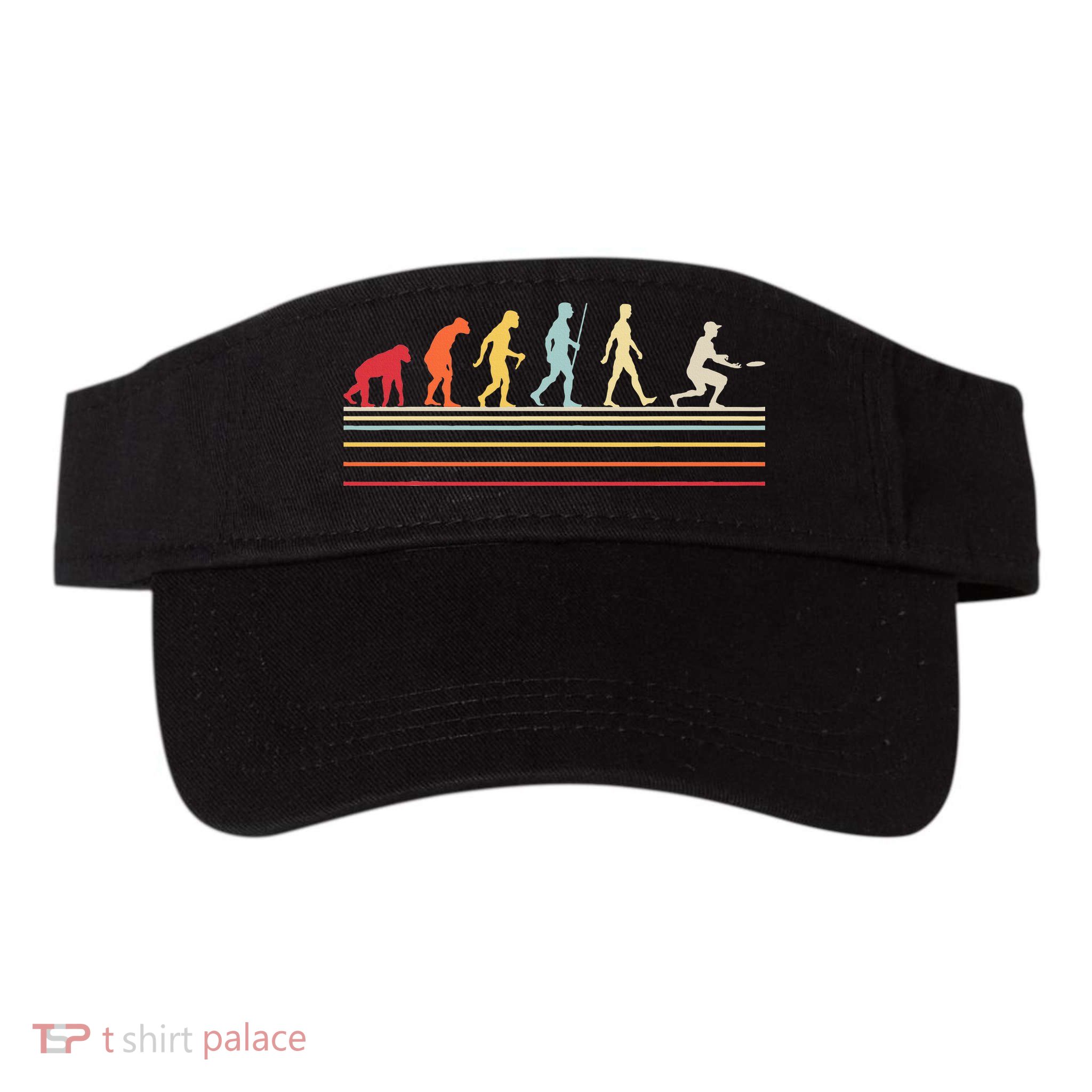 Funny Ultimate Frisbee Player Evolution Visor
