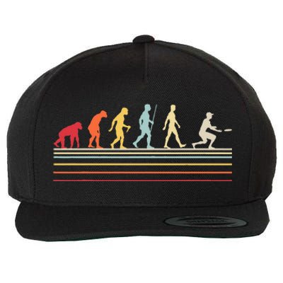 Funny Ultimate Frisbee Player Evolution Wool Snapback Cap