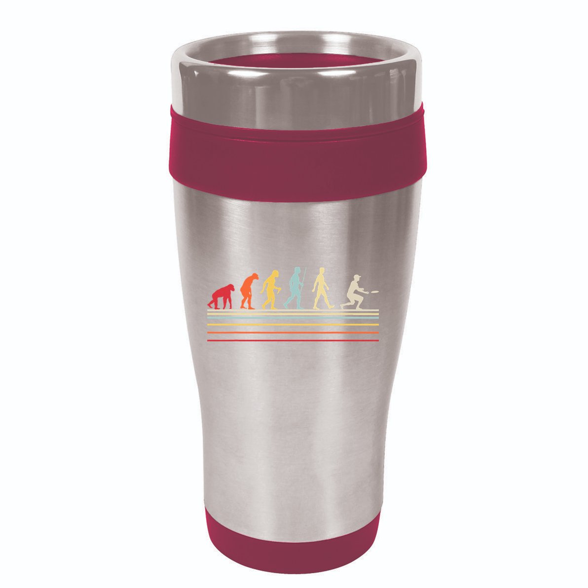 Funny Ultimate Frisbee Player Evolution 16oz Travel Tumbler