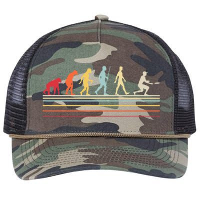 Funny Ultimate Frisbee Player Evolution Retro Rope Trucker Hat Cap