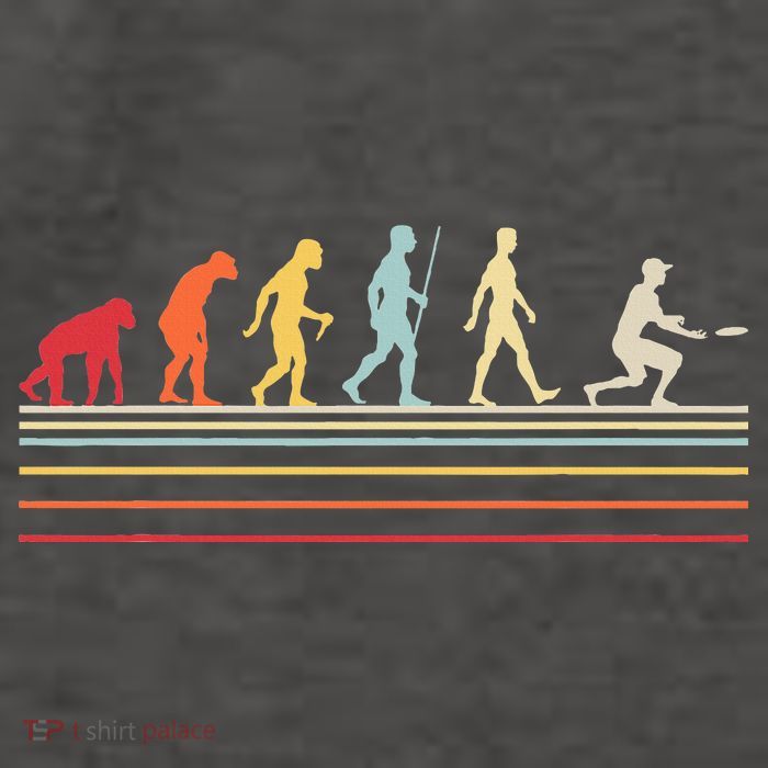 Funny Ultimate Frisbee Player Evolution Vector Backpack