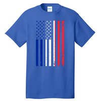 France Usa Flag Print Graphic Made In Usa With French Parts Gift Tall T-Shirt