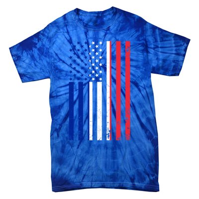 France Usa Flag Print Graphic Made In Usa With French Parts Gift Tie-Dye T-Shirt