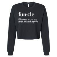 Funcle Uncle Funny Cropped Pullover Crew