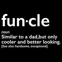 Funcle Uncle Funny Cropped Pullover Crew