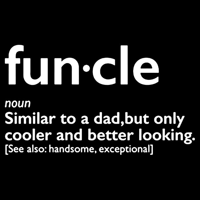 Funcle Uncle Funny Cropped Pullover Crew