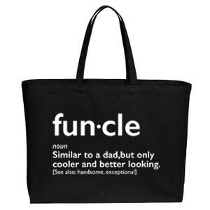 Funcle Uncle Funny Cotton Canvas Jumbo Tote