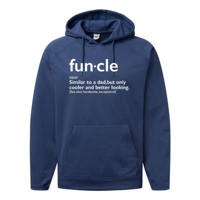 Funcle Uncle Funny Performance Fleece Hoodie