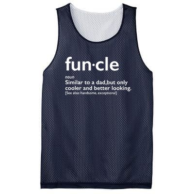 Funcle Uncle Funny Mesh Reversible Basketball Jersey Tank