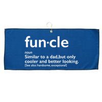 Funcle Uncle Funny Large Microfiber Waffle Golf Towel