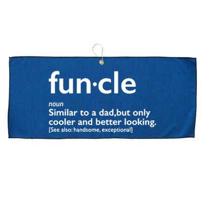 Funcle Uncle Funny Large Microfiber Waffle Golf Towel