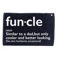 Funcle Uncle Funny Grommeted Golf Towel