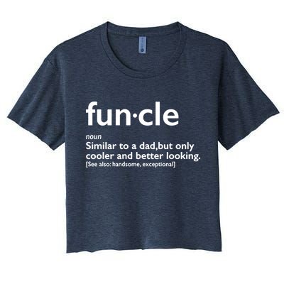 Funcle Uncle Funny Crop Top