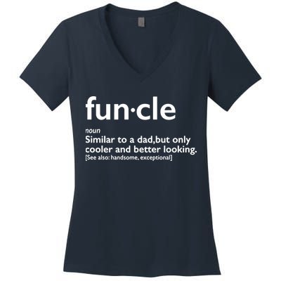 Funcle Uncle Funny Women's V-Neck T-Shirt