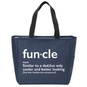 Funcle Uncle Funny Zip Tote Bag