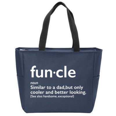 Funcle Uncle Funny Zip Tote Bag