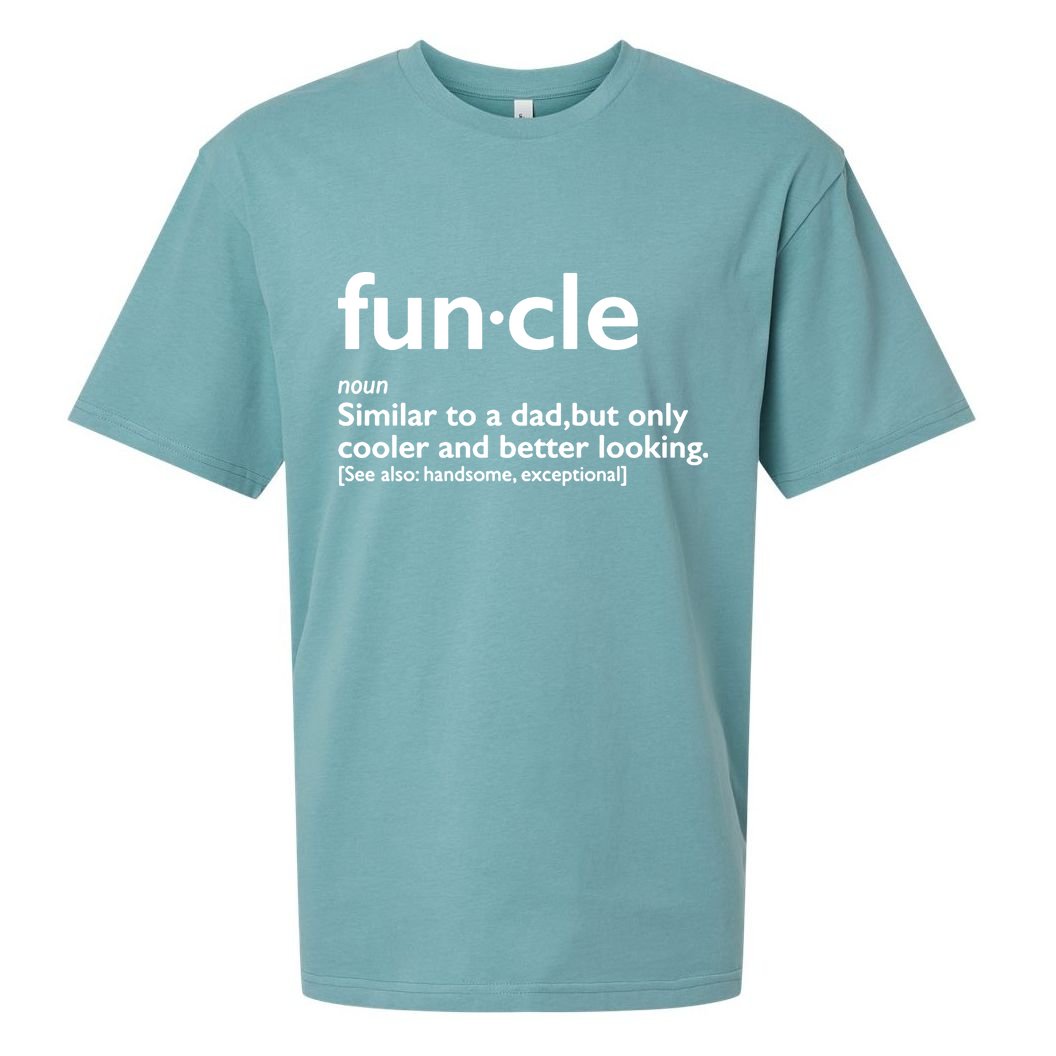 Funcle Uncle Funny Sueded Cloud Jersey T-Shirt