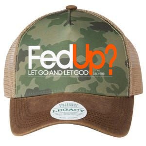 Fed Up Funny Logo Humor Spiritual Christian Legacy Tie Dye Trucker Hat