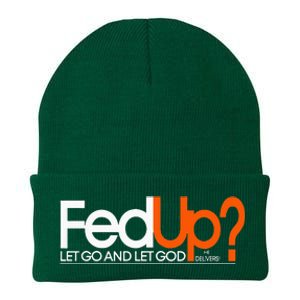 Fed Up Funny Logo Humor Spiritual Christian Knit Cap Winter Beanie