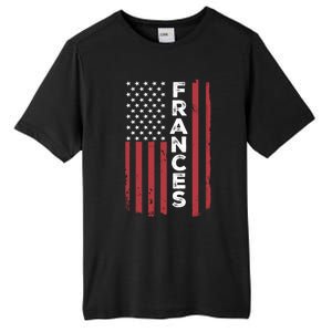 Frances Usa Flag American Flag Patriotic Great Gift Tall Fusion ChromaSoft Performance T-Shirt